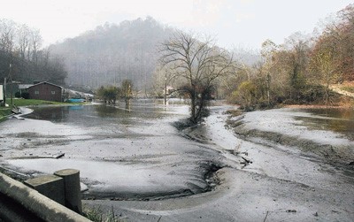 Figure 5: A creek affected by the Martin County slurry spill